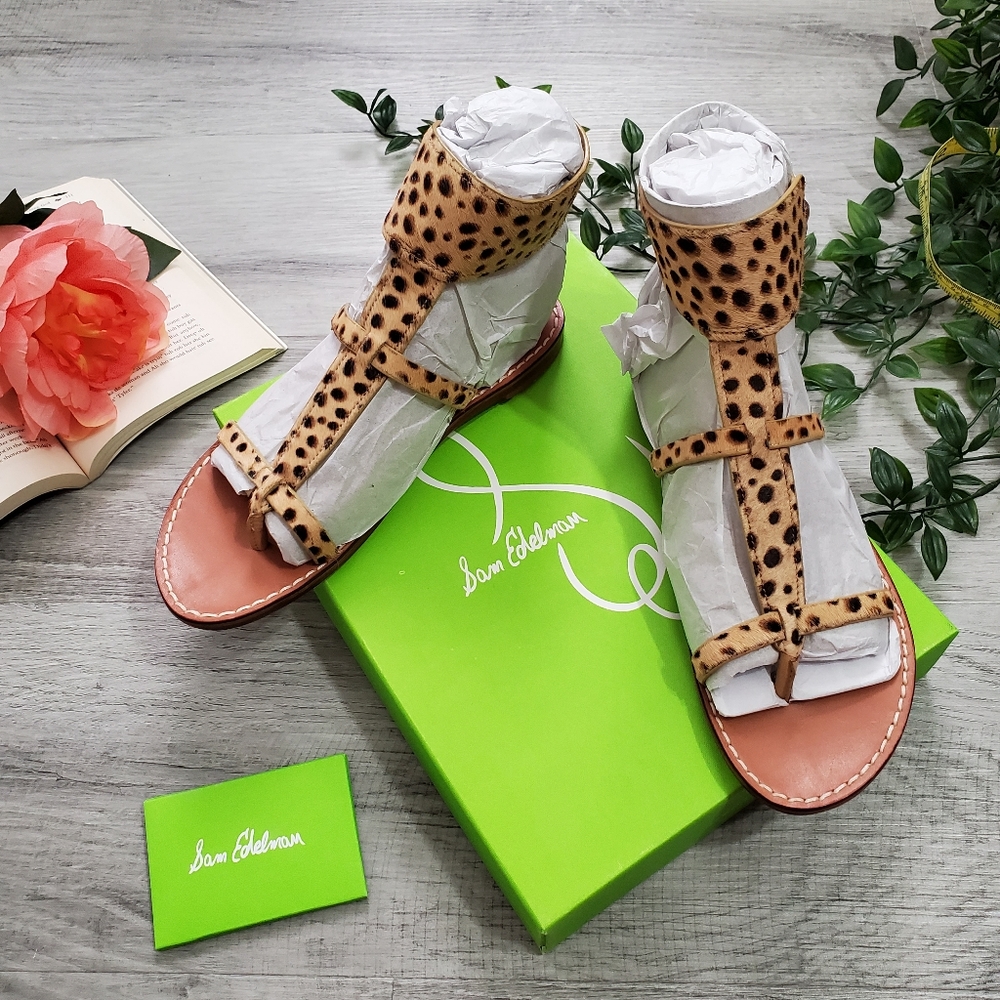 NWT Sam Edelman | Mollie Gladiator Sandal Cheetah Print Size 8